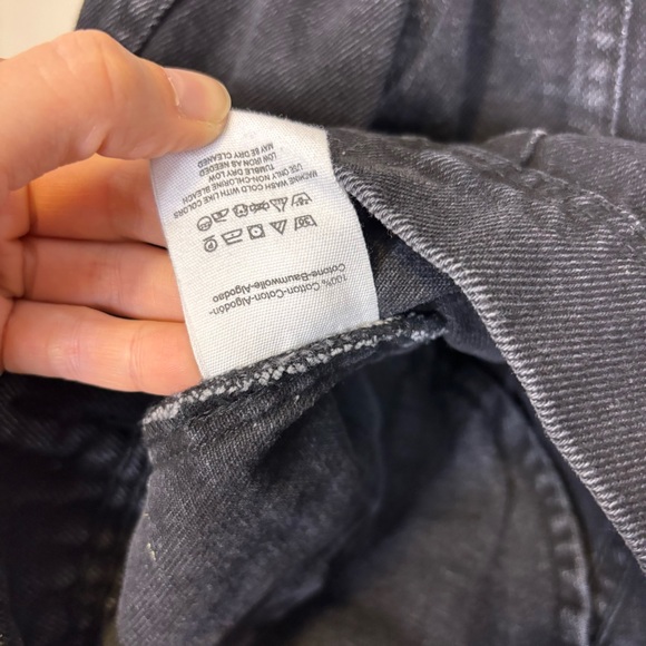 Free People Black Denim Rumors Jean Jacket XS - Picture 6 of 6